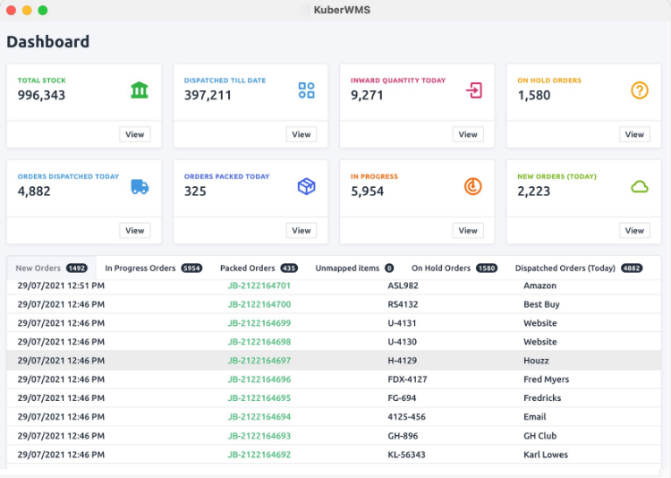 KuberWMS Application